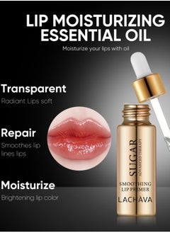 LACHAVA Sugar Smoothing Lip Primer Lip Oil Lip Primer for Dry and Dark Lips Lip Gloss Oil for Dry Flaky Lips Hydrating Moisturizing Smoothing Nourishing Leave on Lip Glow Oil 15ml  - Image 3