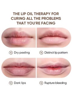 LACHAVA Sugar Smoothing Lip Primer Lip Oil Lip Primer for Dry and Dark Lips Lip Gloss Oil for Dry Flaky Lips Hydrating Moisturizing Smoothing Nourishing Leave on Lip Glow Oil 15ml  - Image 4