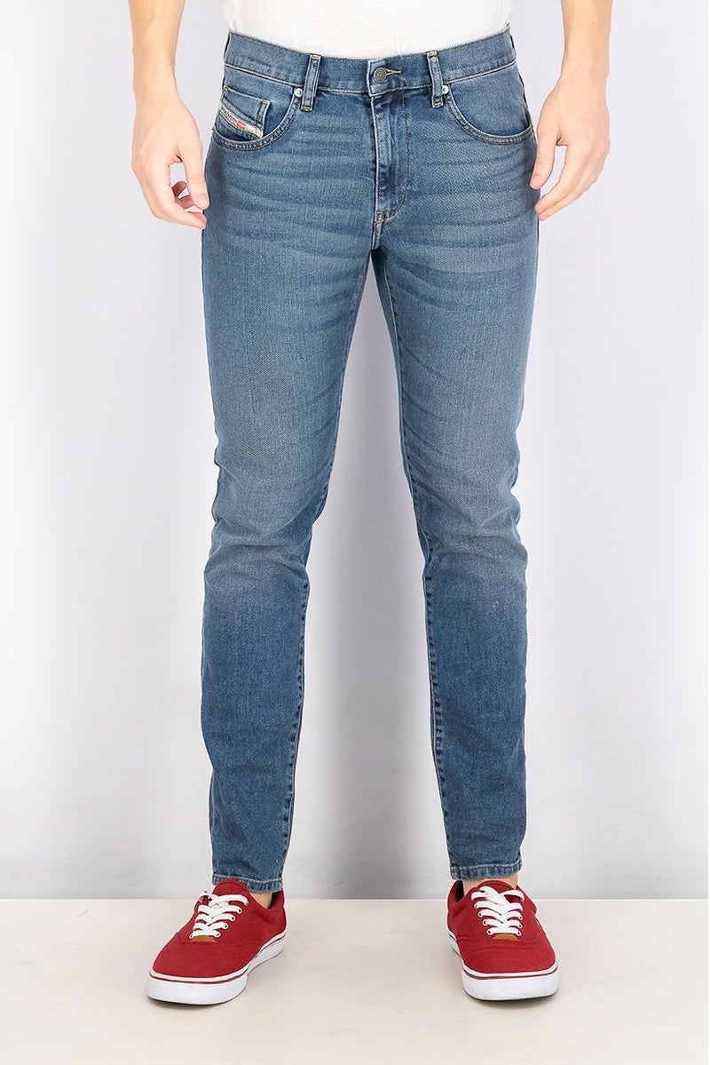 DIESEL جينز دنيم ضيق للرجال، قابل للتمدد، أزرق - Image 1