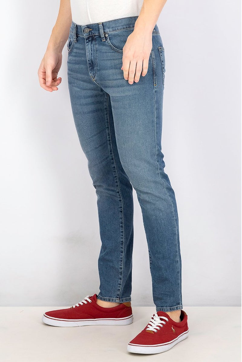 DIESEL جينز دنيم ضيق للرجال، قابل للتمدد، أزرق - Image 4