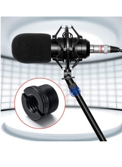 Peachjoy 8 Pack Mic Screw Adapter 3/8 Female to 5/8 Male Universal Microphone Stand Adapter Threaded Stand Screw Adapter For Mic Micphone Stand, Plastic and Aluminum  - Image 4