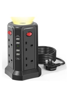 5 USB Ports & 8 Way Extension Tower
