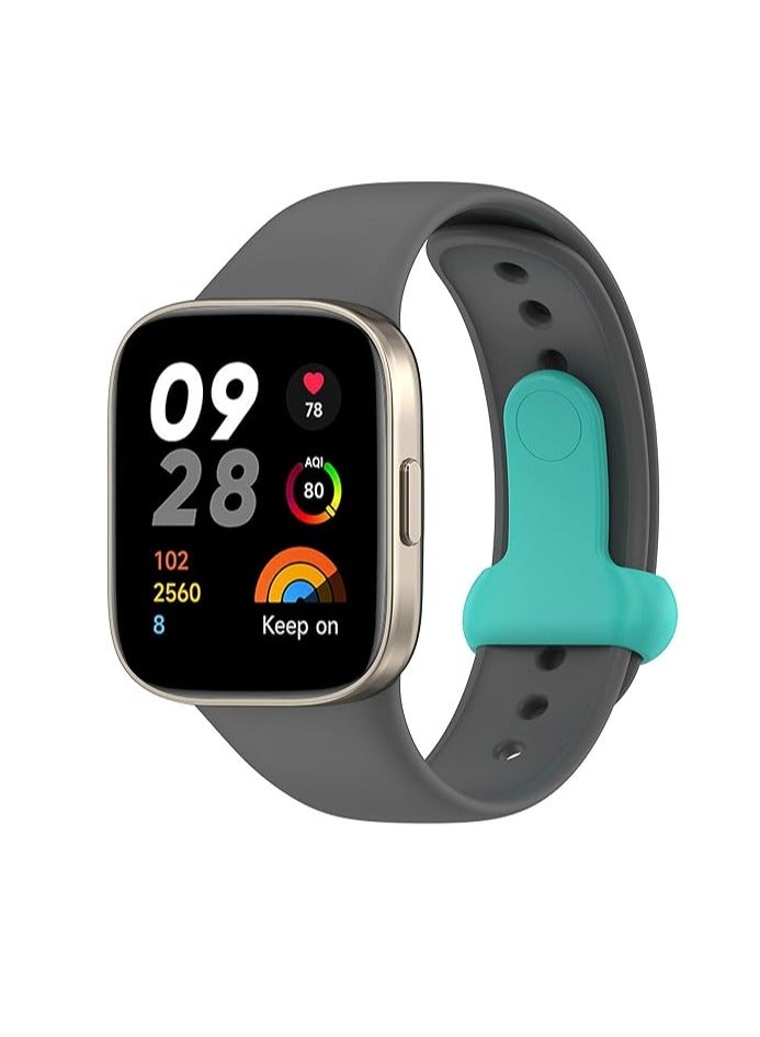 trap for Xiaomi Redmi Watch 3 / Xiaomi Mi Watch Lite 3 Strap, Silicone Watch Strap Buckles Sport Silicone Watch Band,Bracelet Replacement Wristband Wrist Strap - Image 1