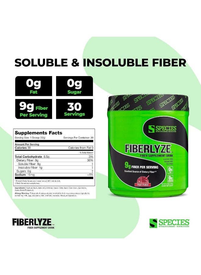 Species Nutrition Fiberlyze Supplement, Fruit Punch, 0.79 LB - Image 3