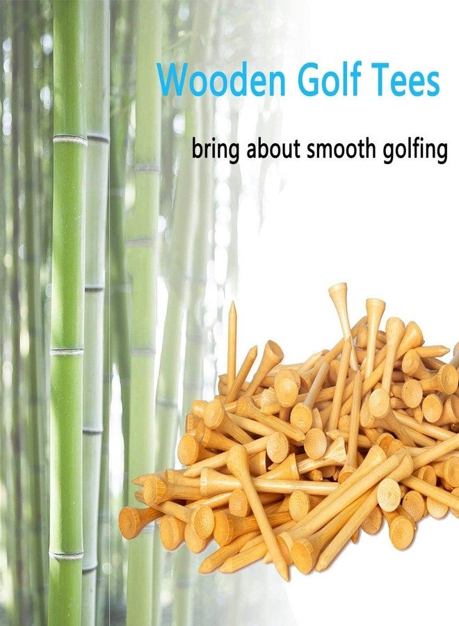 Zivisk Wooden Golf Tees 2-3/4" 100 Count 70mm White - Image 4