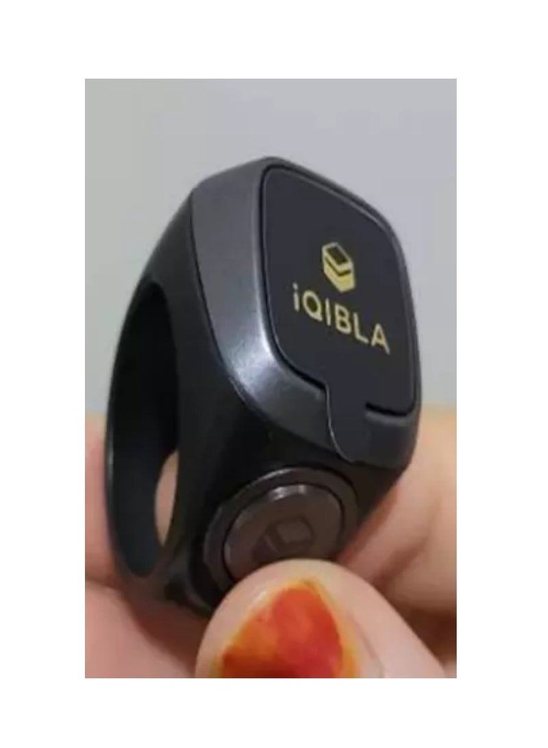 iQIBLA Smart Tasbih Plastic Zikr Lite Ring Black Grey 20MM - Image 4