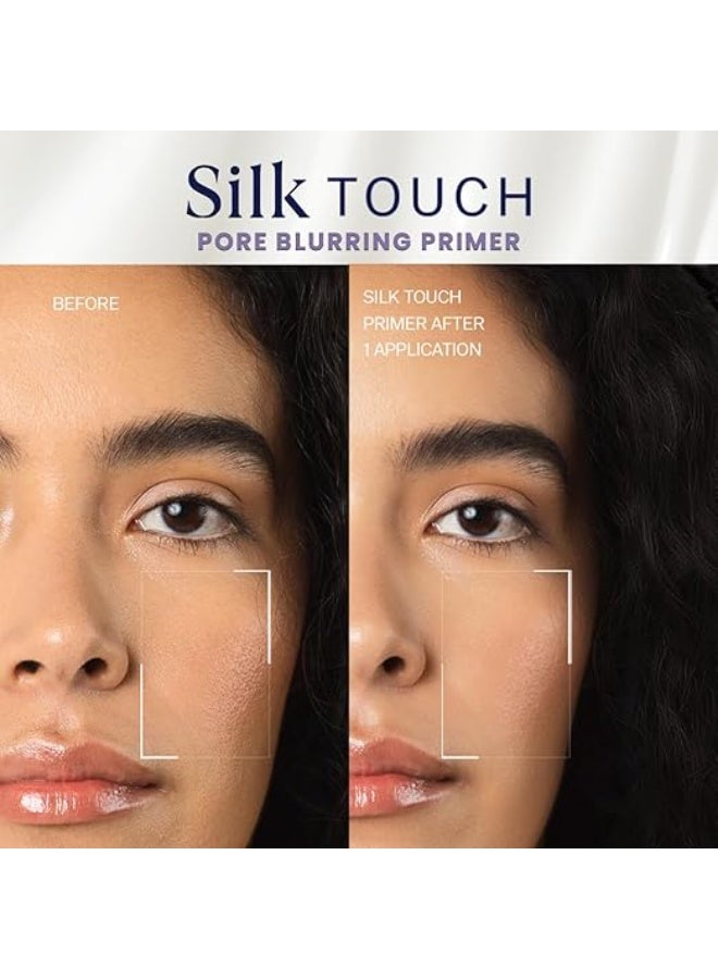 FLiCKA Silk Touch 3 in 1 Moisturizer and Primer for Face | Hydrating, Lightweight, Long-Lasting | Pore Minimizer | Dermatologically Tested | All Skin Types | Makeup Base | 60g | Cruelty-Free - Image 2