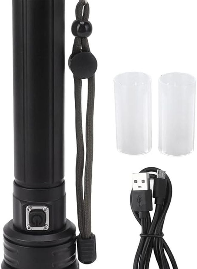 Rechargeable LED Flashlight 10000LM High Power Adjustable Brightness Zoom For Camping Hiking - Image 2