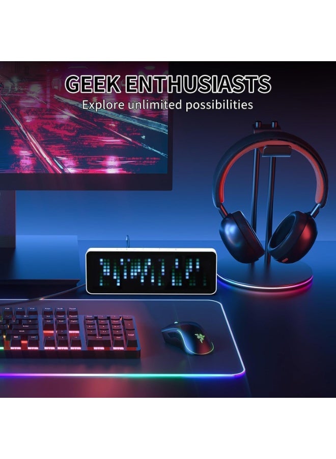 يولانزي ساعة ULANZI TC001 الذكية، ساعة منبه رقمية للألعاب مع حالة الطقس - محاكي Awtrix - اتصال واي فاي، عداد وسائل التواصل الاجتماعي، ساعة فنية بكسل كلاسيكية لغرفة الألعاب، بجانب السرير، ديكور المكتب - Image 5