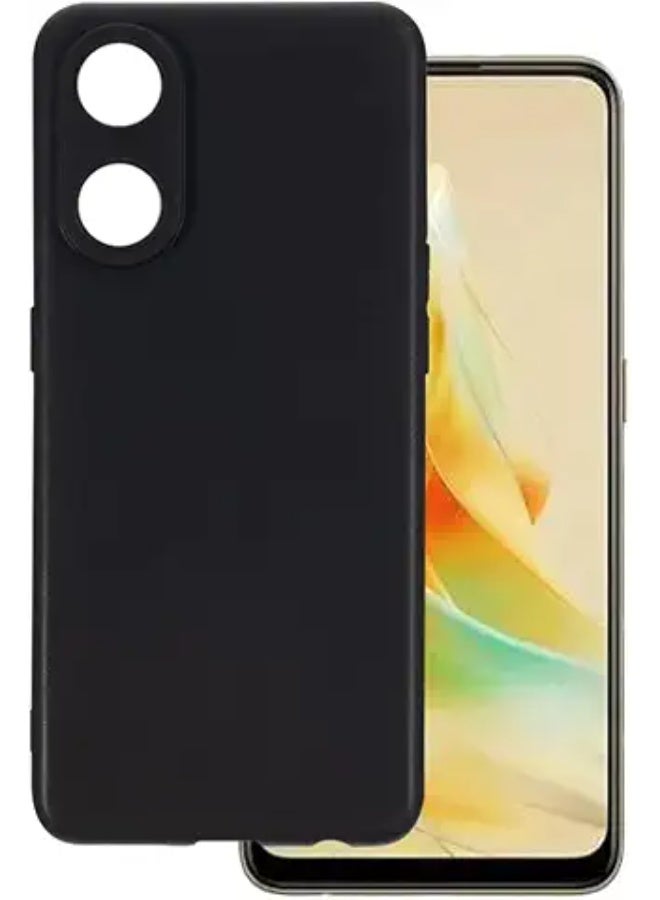 Protective Cover For Oppo Reno 8T 4G , Slim Fit Soft Back TPU Case Flexible Silicone Cover Compatible For Oppo Reno 8T 4G - Black