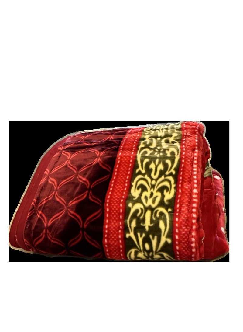 MAARYA GOLD 2 PLY SUPER SOFT EMBOSSED BLANKET - Image 3