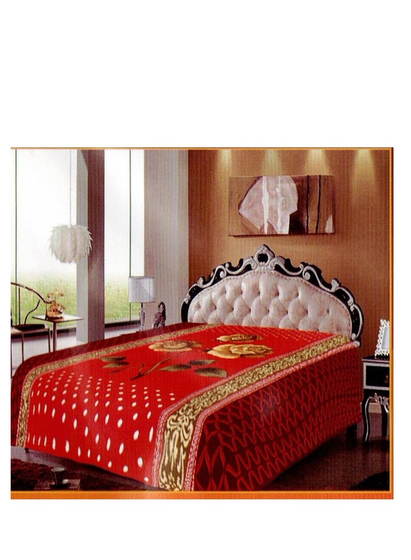 MAARYA GOLD 2 PLY SUPER SOFT EMBOSSED BLANKET - Image 4