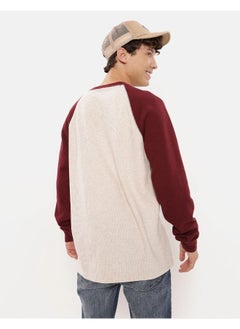 American Eagle AE Long-Sleeve Raglan Thermal T-Shirt  - Image 2