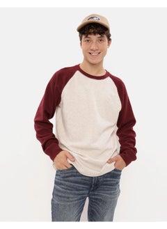 American Eagle AE Long-Sleeve Raglan Thermal T-Shirt  - Image 1