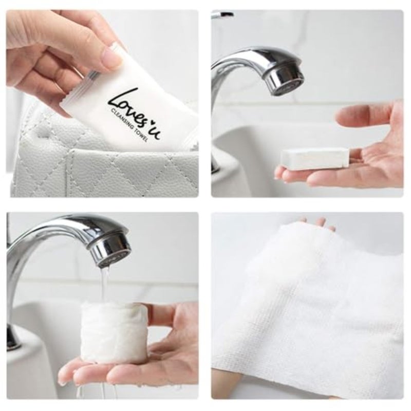 Compressed Towel Tablets - Disposable, Portable, and Reusable Towels for Outdoor Travel, Camping, Hiking, Sports, Hotels, Beauty Salons - Soft, Durable, and Quick-Drying - Image 5