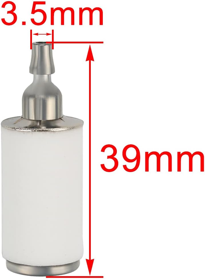 Hipa Fuel Filter for Husqvarna 128LD 124 125 128 Series String Trimmer Brush Cuter Pole Pruner Edger Weedeater Poulan Craftsman Gas Leaf Blower - Pack of 10 - Image 2