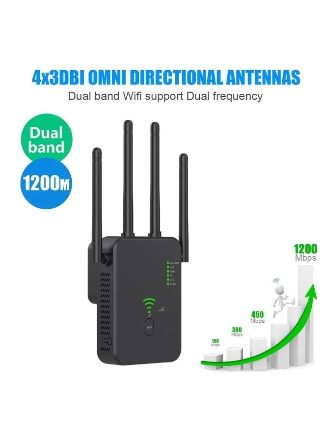 كلوزيلي موسع واي فاي، مكرر إشارة واي فاي، 300 ميجابت في الثانية، موسع واي فاي ثنائي النطاق 5G/2.4G، موسع نطاق واي فاي AC100-240، موسع النطاق العريض/واي فاي، إعداد بلمسة واحدة، التوصيل والتشغيل - Image 2