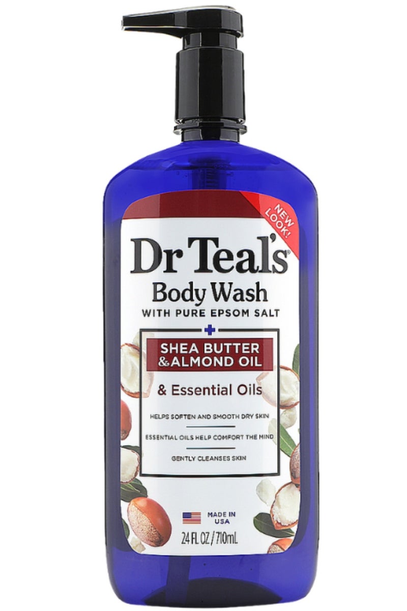Dr Teal's Body Wash with Shea Butter, Almond Oil, Pure Salts and Essential Oils - 710 ml