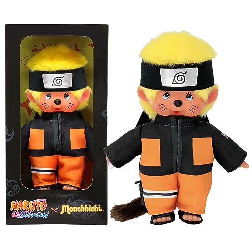 Bandai Monchhichi Naruto Shippuden Monchhichi Plush Toy 20 cm Soft Plush Toy for Children and Adults SE241088 - Image 1