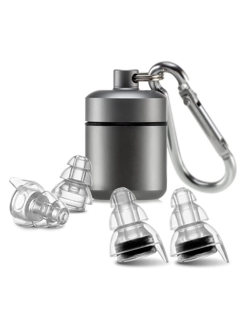Generic High Fidelity 24dB Concert Earplugs, Reusable Musicians Ear Plugs for Music Festivals, DJs, Musicians.  - Image 1