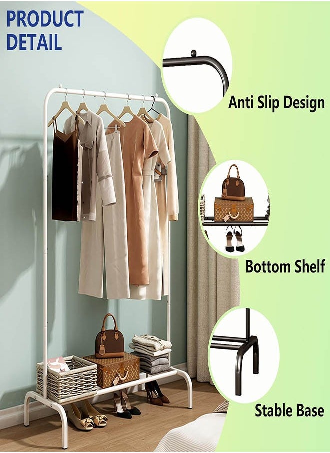FUN MOMENT - Clothes hanger and large storage capacity organizer (White) - Image 1