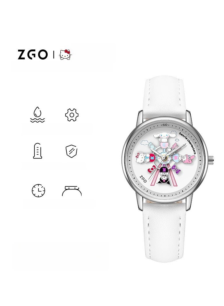 ZGO Carousel Watch Quartz Watch Waterproof Creative Gift Watch - Image 1