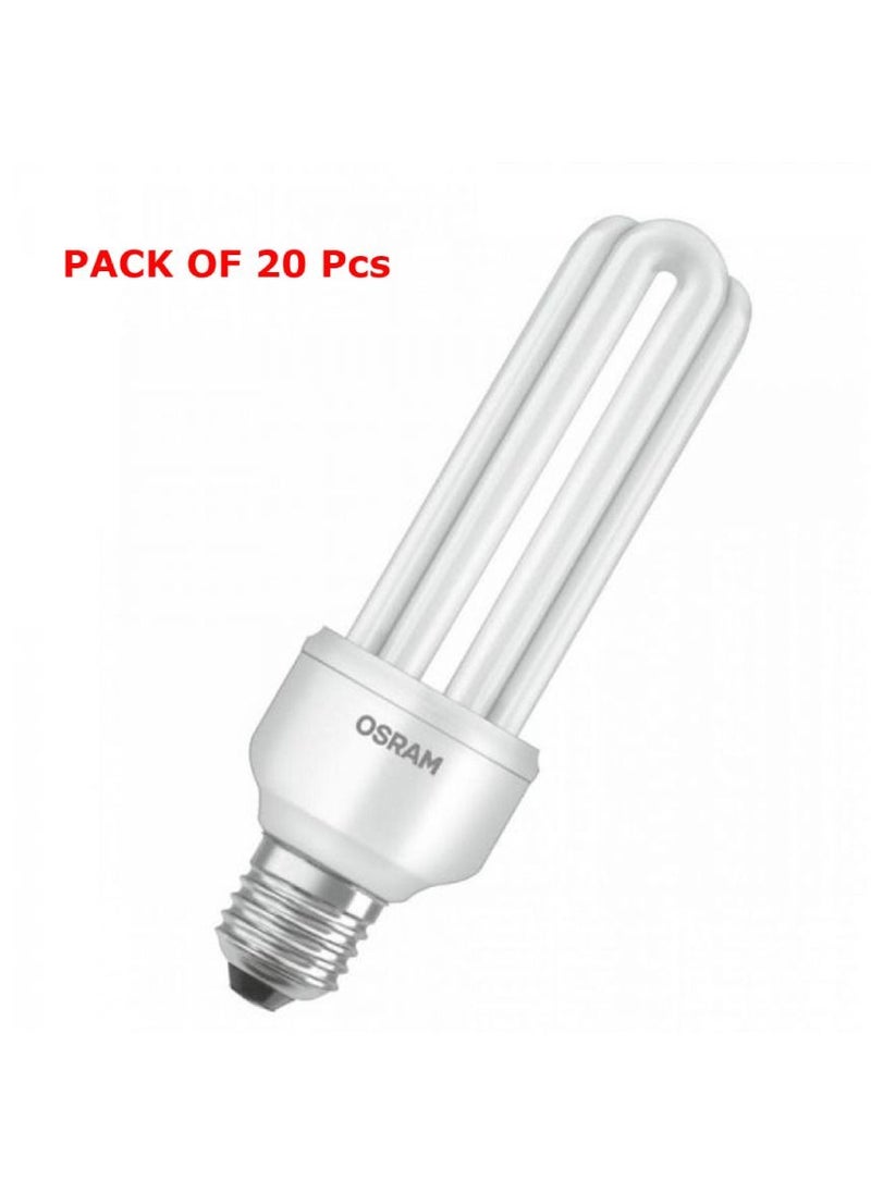 Osram OSRAM 23W DULUX STAR STICK Bulb Compact fluorescent integrated - Base E27 Warm White - Pack of 20  - Image 1
