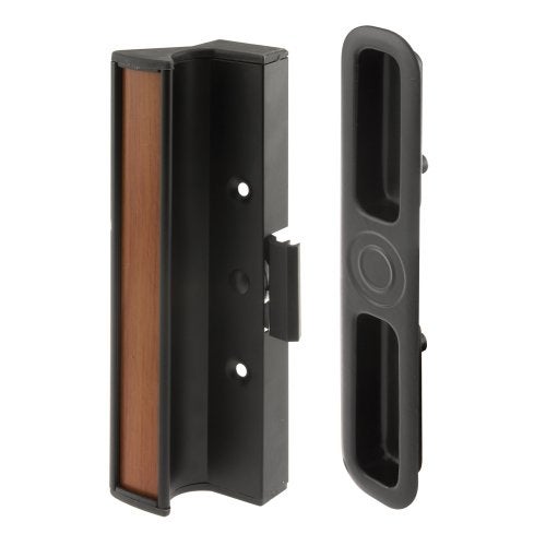 Prime-Line C 1201 Aluminum and Diecast Clamp Style Sliding Door Handle, Black (Single Pack) - Image 1