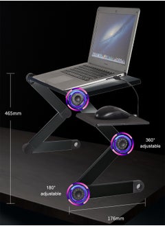 كيدل حامل كمبيوتر محمول، مكتب قائم، مكتب كمبيوتر محمول، lapsdesk، حامل كمبيوتر محمول قابل للتعديل للسرير والأريكة، حامل تبريد الكمبيوتر المحمول صينية مكتب حضن للسرير والأريكة، طاولة حضن مريحة للتلفزيون صينية سرير قائمة  - Image 3