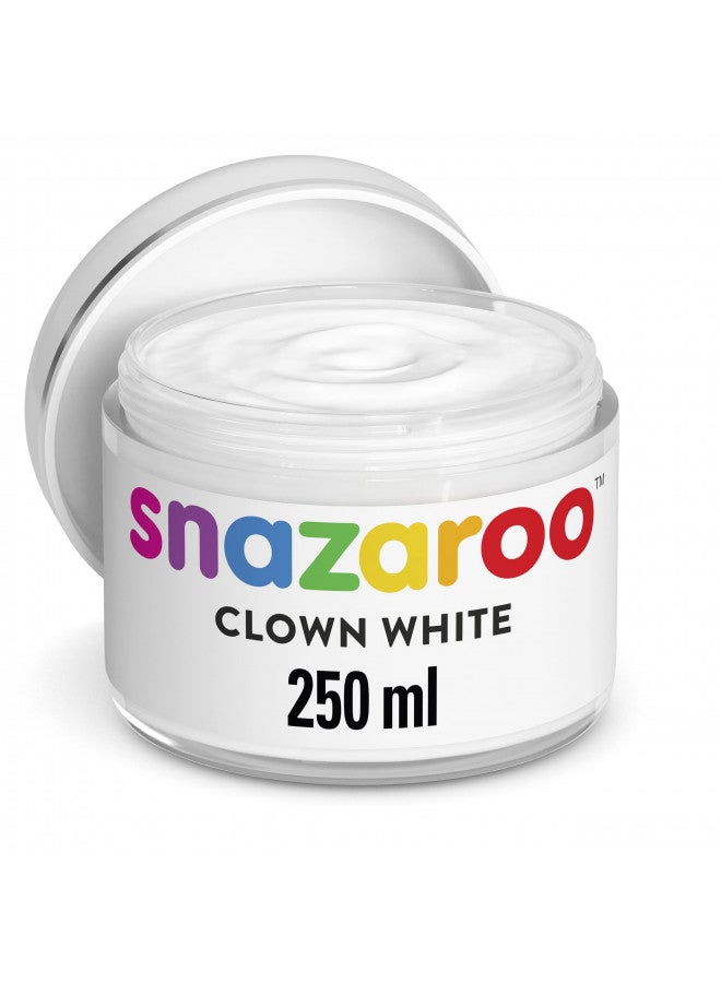 Snazaroo طلاء وجه وجسم سنزارو، أبيض مهرج، 250 مل - Image 1