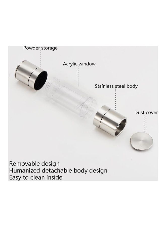 NIBEMINENT Double Head Pepper Mill Multicolour 24x6x6cm - Image 3