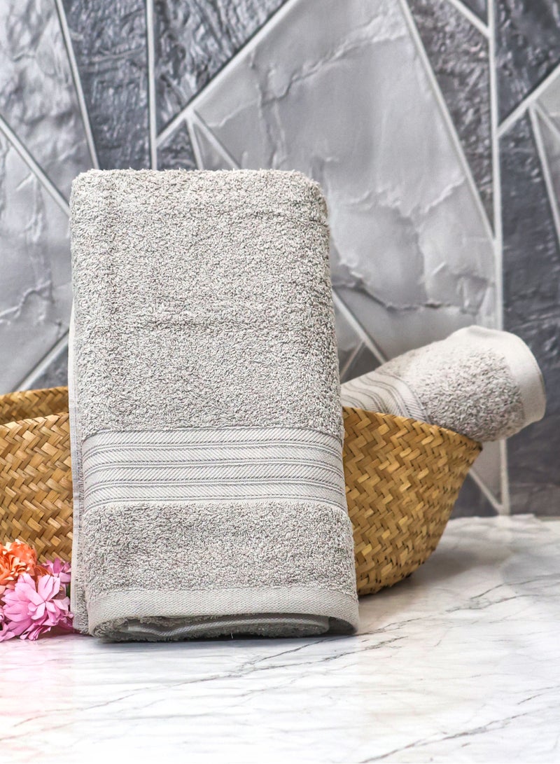 Baltic Linen 100% Cotton Ultra Soft Bath Towel Set, 70x140 cm, Super Absorbent, Quick Dry And Antibacterial Treatment, 500 GSM Terry  - Image 4