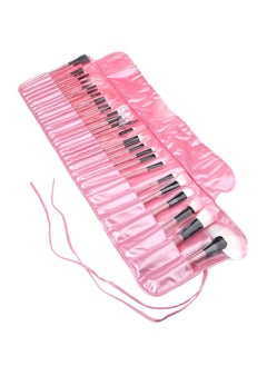HALAMODO 32 Piece Professional Makeup Brush Set Includes Foundation Eyeshadow Eyeliner Eyebrow Concealer and Lip Brushes in Elegant Pink for All Your Makeup Needs  - Image 5