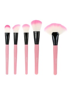 HALAMODO 32 Piece Professional Makeup Brush Set Includes Foundation Eyeshadow Eyeliner Eyebrow Concealer and Lip Brushes in Elegant Pink for All Your Makeup Needs  - Image 3