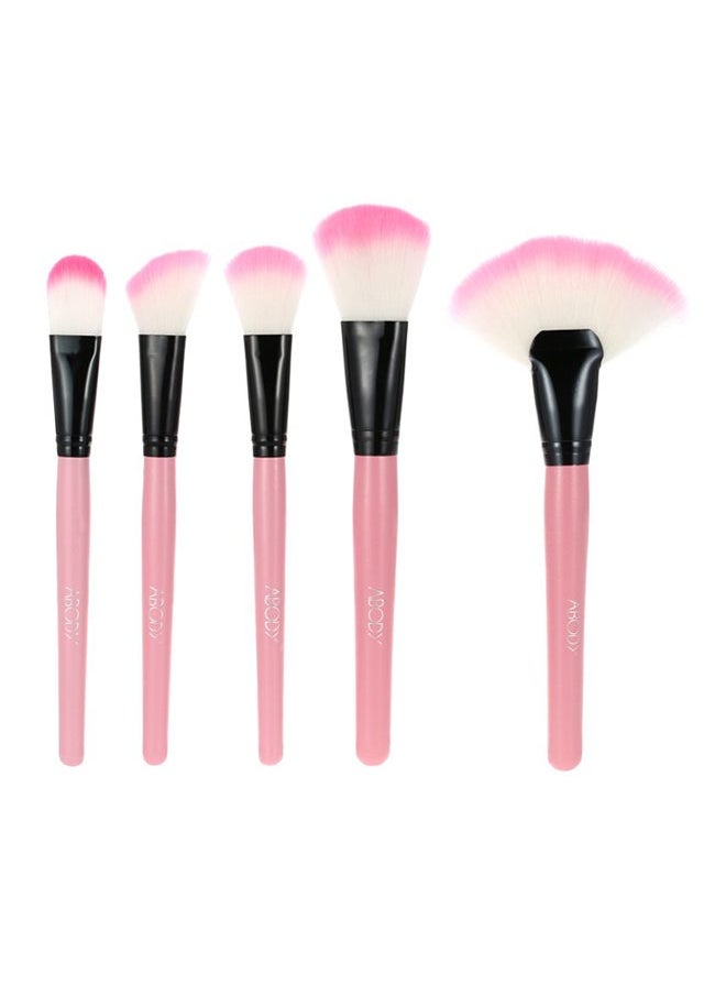 HALAMODO - 32 Piece Professional Makeup Brush Set Includes Foundation Eyeshadow Eyeliner Eyebrow Concealer and Lip Brushes in Elegant Pink for All Your Makeup Needs - Image 1