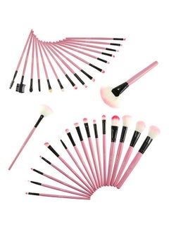 HALAMODO 32 Piece Professional Makeup Brush Set Includes Foundation Eyeshadow Eyeliner Eyebrow Concealer and Lip Brushes in Elegant Pink for All Your Makeup Needs  - Image 2