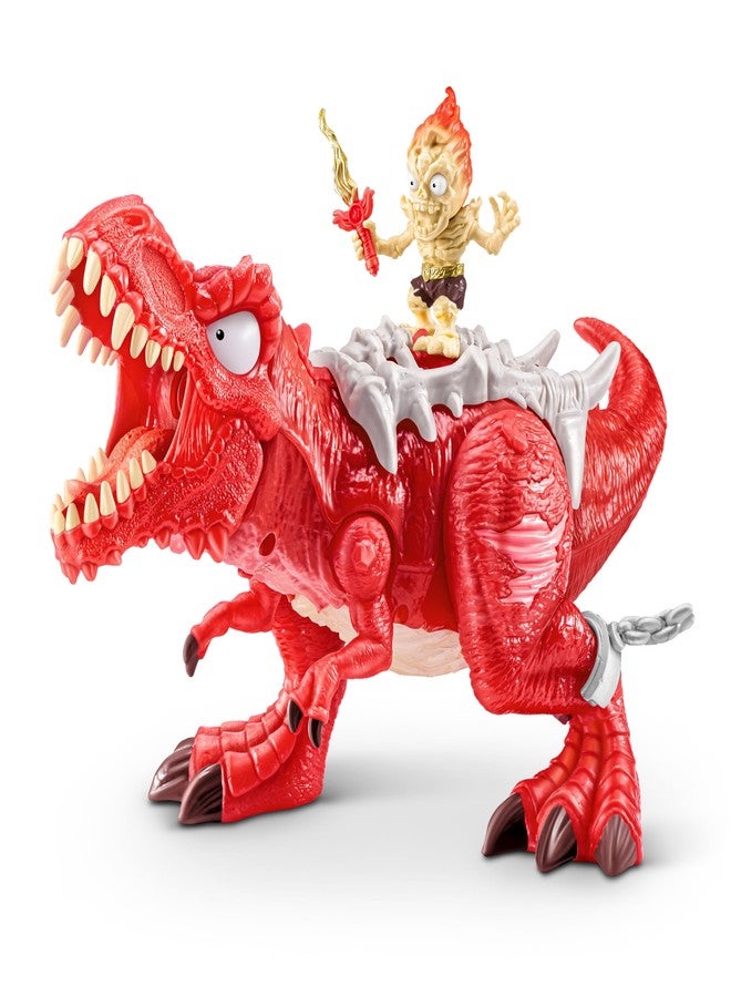 ZURU SMASHERS Smashers Dino Egg Hunt by ZURU, Light-Up Fire Breathing Dinosaur Themed Treasure Hunt Toy, Collectable Toy for Boys and Kids (T-Rex) - Image 4