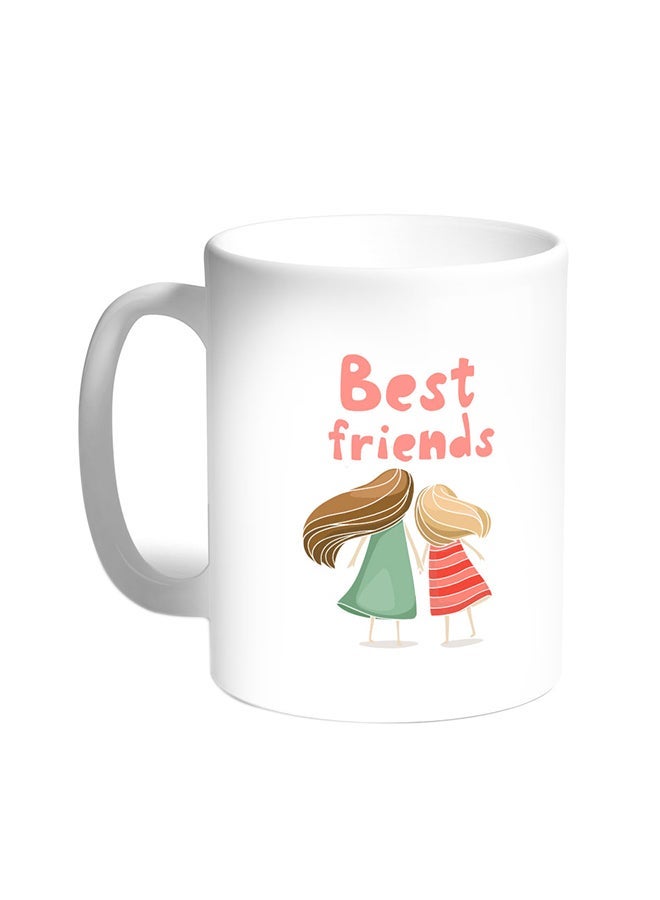 RYN Best Friends Printed Coffee Mug White 11ounce