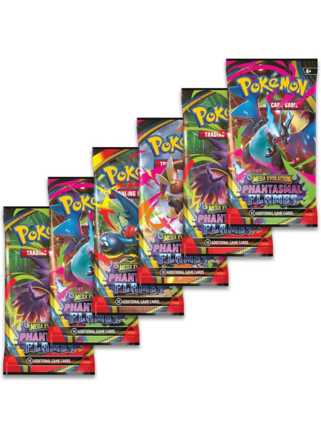 Pokemon Pokémon TCG Mega Evolution—Phantasmal Flames Booster Bundle, 6 Booster Packs, 60 Trading Cards, Collectible Card Game Expansion - Image 2