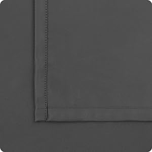 BGment الستائر Brgent Blackout بطول 40 بوصة للمقهى - 38 × 48 بوصة جيب قضيب وعلامة التبويب الخلفية الغرفة المعزولة الحرارية الستائر المطبخ/غرفة نوم 2 ألواح نافذة رمادية داكنة - Image 5