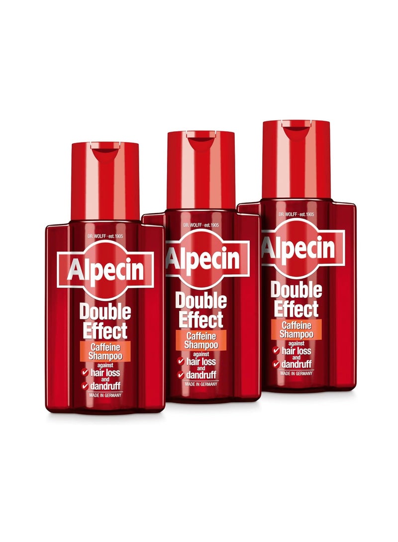 Alpecin Double Effect Shampoo 3x 200ml - Image 1
