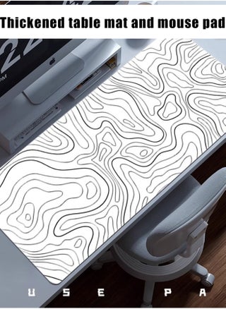 White contour lines