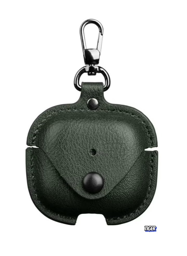 TIGER - PU Leather Case Compatible with AirPods 4 2024 – Anti-Scratch Protective Cover with Keyring for AirPods 4, Premium Leather Case for AirPods 4 2024 - Image 1