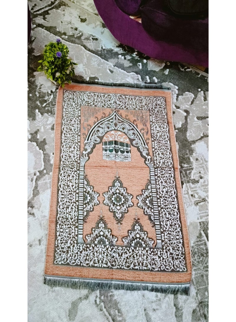 Luxury prayer rug with elegant Islamic design - a distinctive spiritual touch in multiple shapes and colors - Image 5