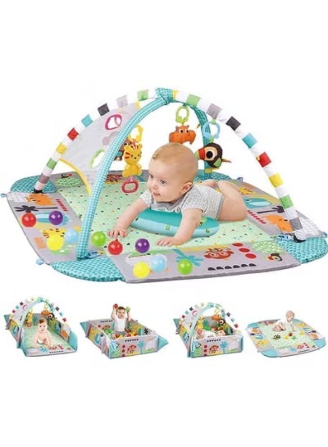 Wish 5-in-1 Baby Gyms and Playmats – Detachable Toys Crawling Game Pad, Four-Sided Fence, Tummy Time Mat  30PCS Balls, Early Education Fun  Healthy - Image 1