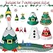 Fullhawl 4 Sets Winter Mini Desk Goose Outfit 7 Inch Magnetic Silly Goose Statue Santa Claus Snow Costume with Mini Headwear and Felt Clothing for Duck Desk Key Holder DecorClassic - Image 4