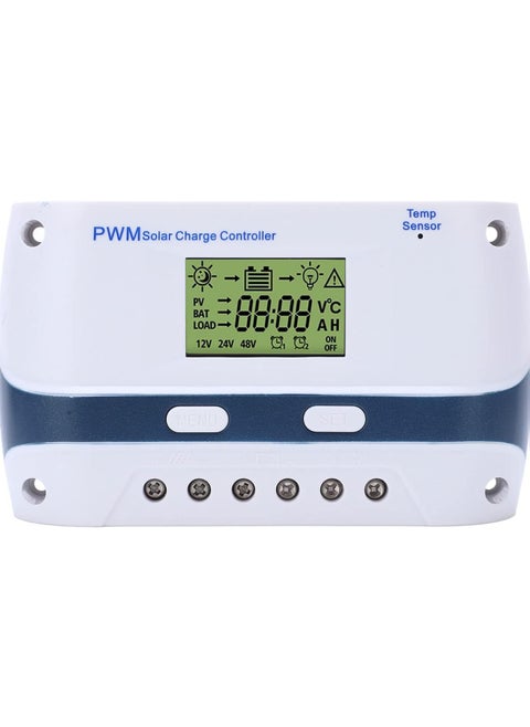 Solar Panel Charge Controller for RV Yachts, MPPT Solar Charge Controller 50A 12V 24V 48V PWM Solar Charge Controller