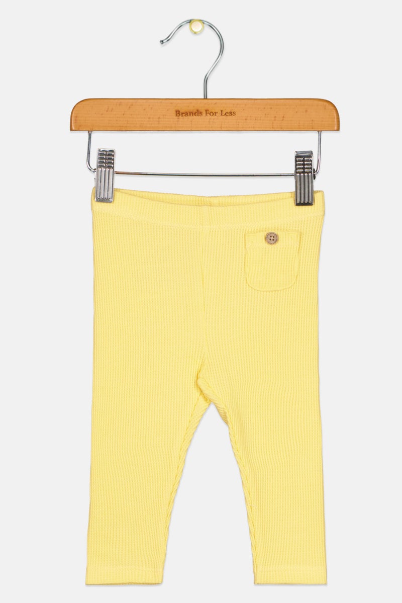 Cool Club بنطال ليغينغ مزخرف للفتيات، أصفر - Image 1