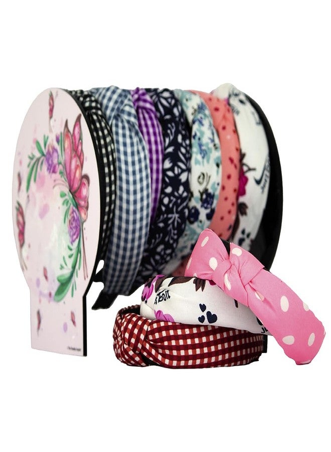The Rosette Imprint Acrylic Hairband Organiser for Girls Kids Women | Durable Headband Holder | Compact 6 x 8.5 x 7 in Size | Hairband Stand for Girls | Stylish Pink Butterfly Design - Image 1
