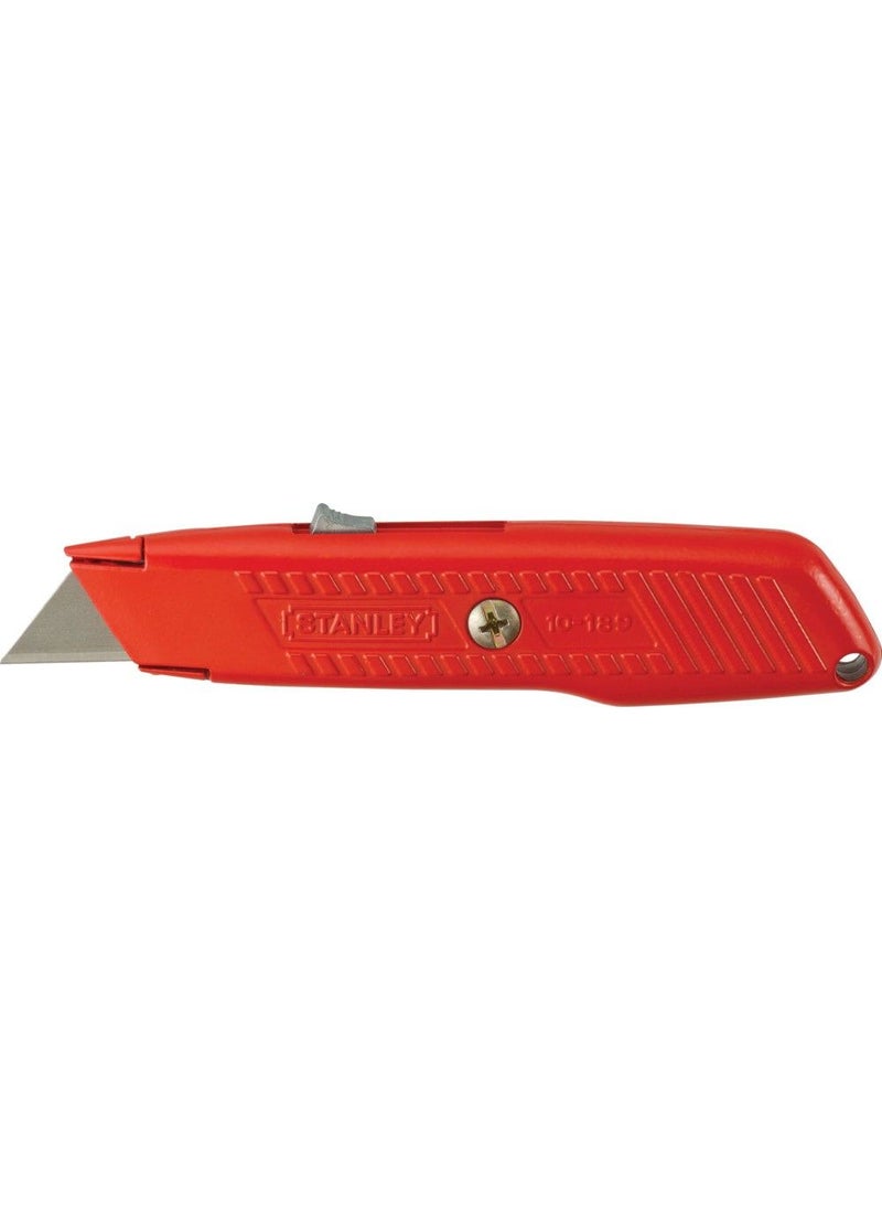 Stanley - Stanley Safety Knife Red Colour - Retracting Blade - 155Mm - Image 1